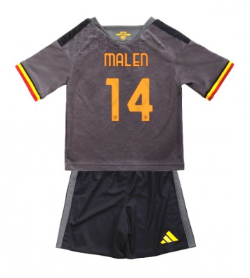 AS Roma Donyell Malen #14 Tredjetrøje Børn 2026-27 Kortærmet (+ Korte bukser)